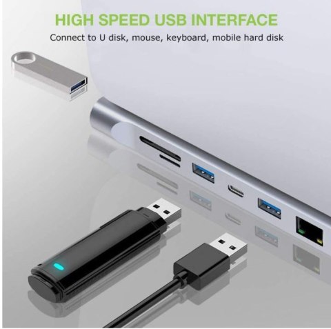 Stacja dokująca notebook USB-C na HDMI/DP/VGA/USB-A/RJ45/SD/USB-C PD