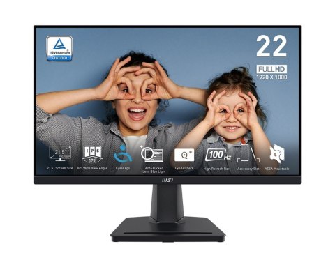 Monitor PRO MP225 21.5 cala/LED/FHD/Flat/100Hz/Czarny Monitor PRO MP225 21.5 cala/LED/FHD/Flat/100Hz/Czarny