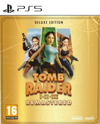 Gra PlayStation 5 Tomb Raider I-III Remastered Starring Lara Croft Deluxe Edition Gra PlayStation 5 Tomb Raider I-III Remastered Starring Lara Croft Deluxe Edition
