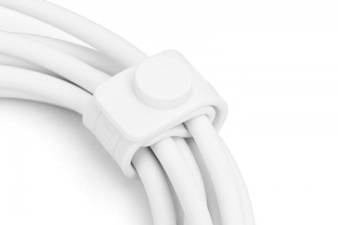 Kabel połączeniowy silikonowy USB-A - USB-C, USB 2.0 60W, 0,5m Biały