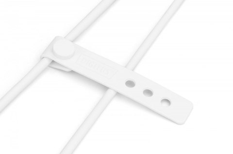 Kabel połączeniowy silikonowy USB-A - USB-C, USB 2.0 60W, 1m Biały