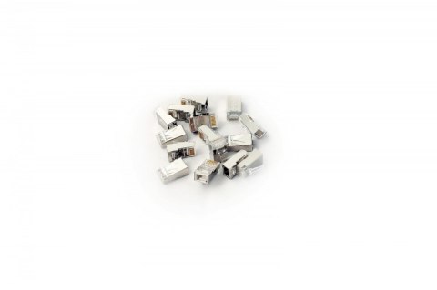 Wtyk RJ45 (8P8C) uniwersalny, kat.6A, ekranowany, AWG 26-24, opakowanie 100 szt. Wtyk RJ45 (8P8C) uniwersalny, kat.6A, ekranowany, AWG 26-24, opakowanie 100 szt.