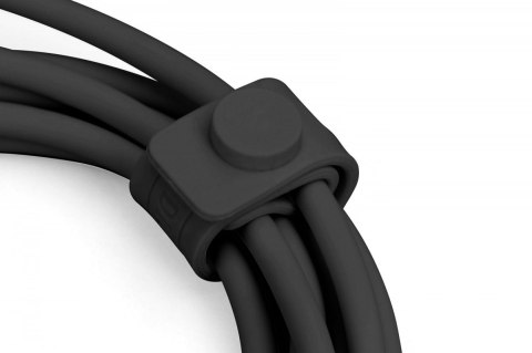 Kabel połączeniowy silikonowy USB-C - Lightning, USB 2.0 60W, certyfikat MFI, 0,5m Czarny