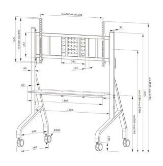 Stojak MOVE Go XL Mobile Floor Stand (fast install, height adj)