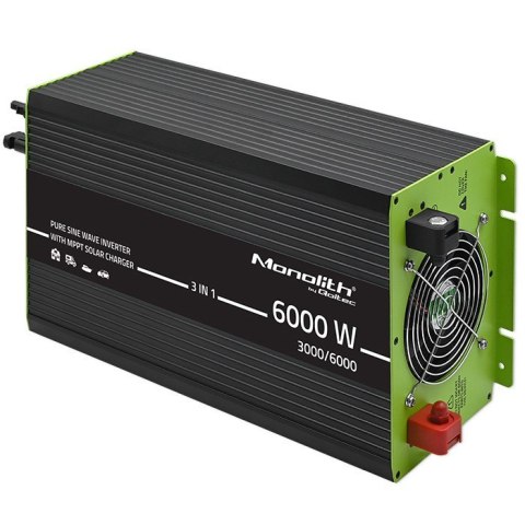 Przetwornica solarna 3w1 z funkcją ładowania AC | MPPT | UPS | ATS | 3000W | 6000W | 12V na 230V | Czysty Sinus Przetwornica solarna 3w1 z funkcją ładowania AC | MPPT | UPS | ATS | 3000W | 6000W | 12V na 230V | Czysty Sinus