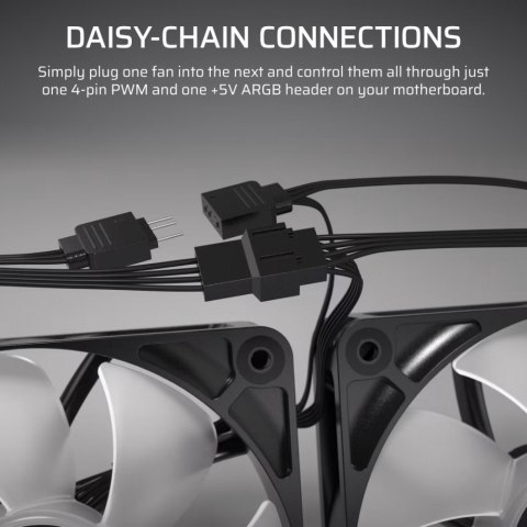 Wentylator RS120 ARGB 120mm Fan Triple Pack Wentylator RS120 ARGB 120mm Fan Triple Pack
