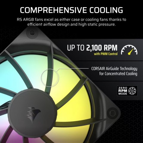 Wentylator RS120 ARGB 120mm Fan Triple Pack Wentylator RS120 ARGB 120mm Fan Triple Pack