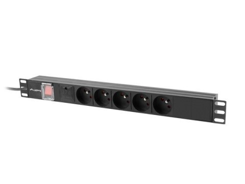 Listwa zasilająca rack PDU 19 cali 1U 16A 5x230V 2m czarna Listwa zasilająca rack PDU 19 cali 1U 16A 5x230V 2m czarna