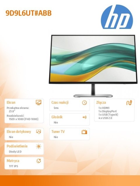 Monitor S5 Pro 524pf FHD MNTR 9D9L6UT#ABB