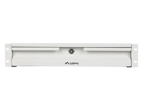 Szuflada do szaf 19 cali 2U 360mm szara 2U/483x360mm udźwig do 90kg montaż 4 punktowy