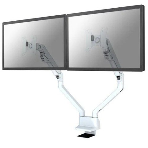 Uchwyt biurkowy FPMA-D750DWHITE2 na 2 ekrany 10-32 cali 75x75-100x100 2-8kg h:20-51cm PIVOT 180 stopni