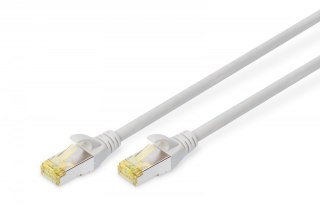 Patch cord S/FTP kat.6A LSOH 0,25m Szary