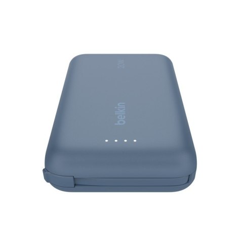 PowerBank BoostCharge 10k mAh 20w wbudowany kabel-C, port-C, niebieski