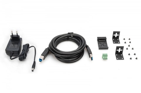 Hub/Koncentrator przemysłowy 7-portowy USB 3.0 SuperSpeed aktywny, metalowa konstrukcja, szyna DIN Hub/Koncentrator przemysłowy 7-portowy USB 3.0 SuperSpeed aktywny, metalowa konstrukcja, szyna DIN