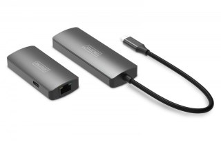 Przedłużacz/Extender USB-C - HDMI 30m po skrętce Cat.6 4K120Hz HDCP 2.3 (zestaw)