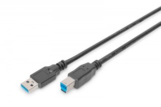 Kabel połączeniowy USB 3.0 typ USB A/USB B M/M, 1.8m, czarny