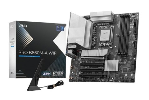 Płyta główna PRO B860M-A WIFI s1851 4DDR5 mATX Płyta główna PRO B860M-A WIFI s1851 4DDR5 mATX