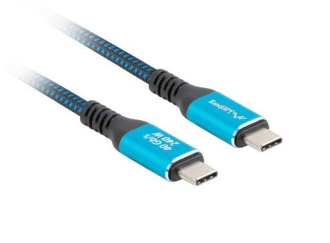 Kabel USB-C M/M USB4 1M 240W 8K 60HZ czarno-niebieski
