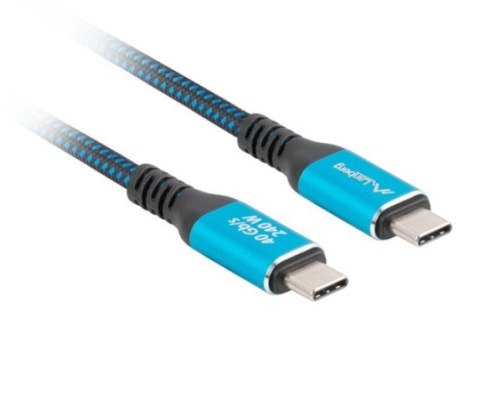 Kabel USB-C M/M USB4 2M 240W 8K 60HZ czarno-niebieski