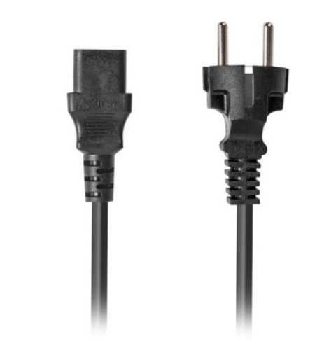 Kabel zasilający CCE 7/7 - IEC 320 C13 2M VDE prosty czarny Kabel zasilający CCE 7/7 - IEC 320 C13 2M VDE prosty czarny