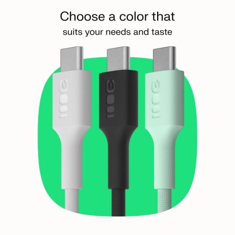 Kabel USB-C-USB-C PowerStream 100W oplot 0.3m czarny
