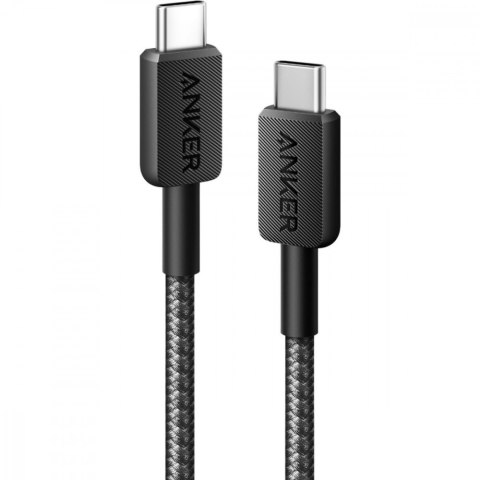 Kabel 322 USB-C do USB-C oplot 0.9m czarny