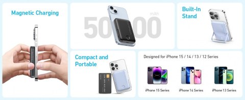 Powerbank 321 PowerCore MagGo 5000mAh z podstawką, czarny