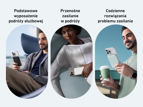 Powerbank indukcyjny MagGo 10000mAh biały