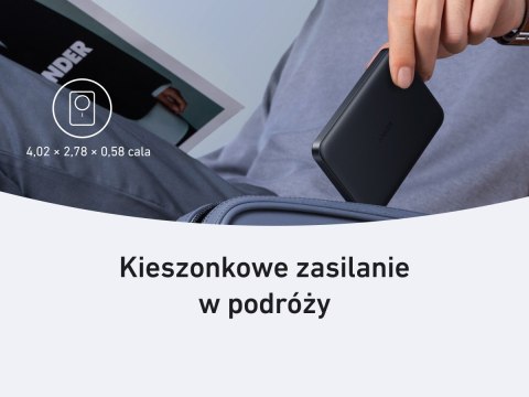 Powerbank indukcyjny MagGo 10000mAh czarny