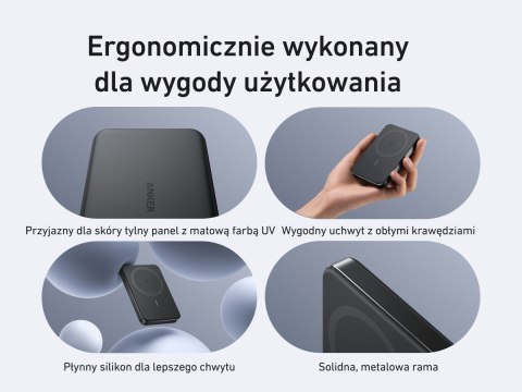 Powerbank indukcyjny MagGo 10000mAh czarny
