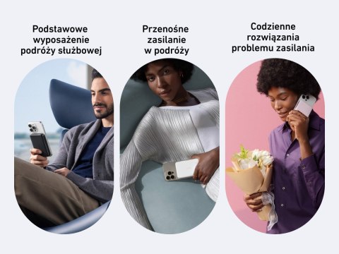 Powerbank indukcyjny MagGo 10000mAh czarny