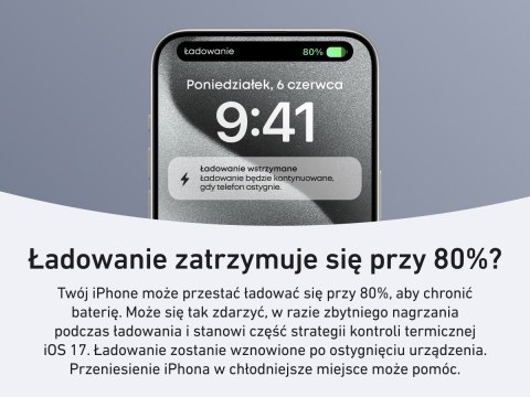 Powerbank indukcyjny MagGo 10000mAh czarny