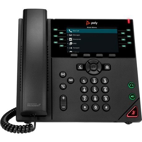 Telefon IP 12-liniowy VVX 450 z obsługą zasilania PoE 8B1L7AA#AC3 Telefon IP 12-liniowy VVX 450 z obsługą zasilania PoE 8B1L7AA#AC3