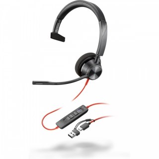 Zestaw słuchawkowy Blackwire 3310 -M HS +USB -C/A TAA 760Q7AA