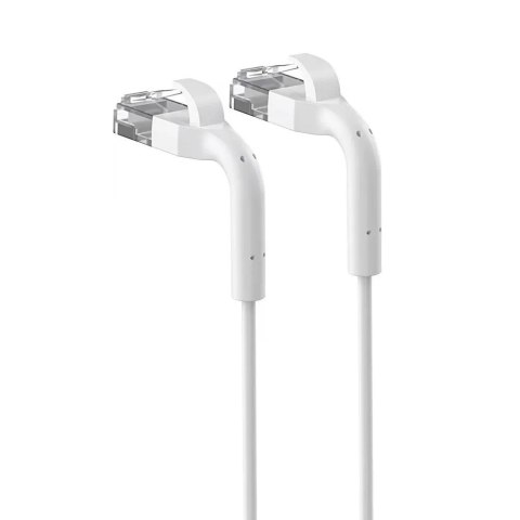 Patchcord kat.6 U/FTP 1Gbps miedź kabel sieciowy skrętka, łamana końcówka 5m biały