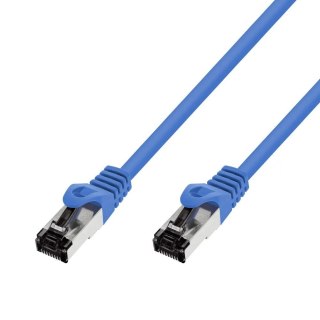 Patchcord kat.8.1 S/FTP 40G miedź kabel sieciowy skrętka 2m niebieski