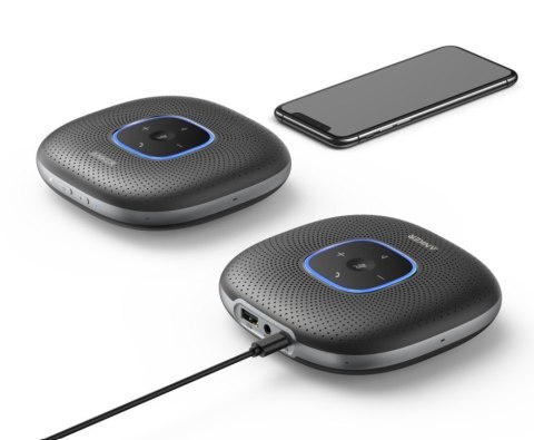 Zestaw głośnomówiący PowerConf Bluetooth czarny Zestaw głośnomówiący PowerConf Bluetooth czarny