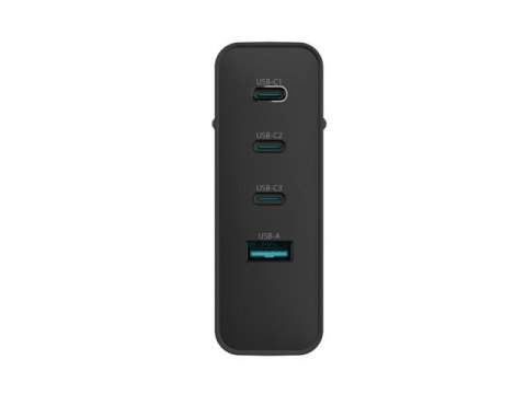 Ładowarka sieciowa Ribera GAN 3xUSB-C + 1x USB-A 100W czarna