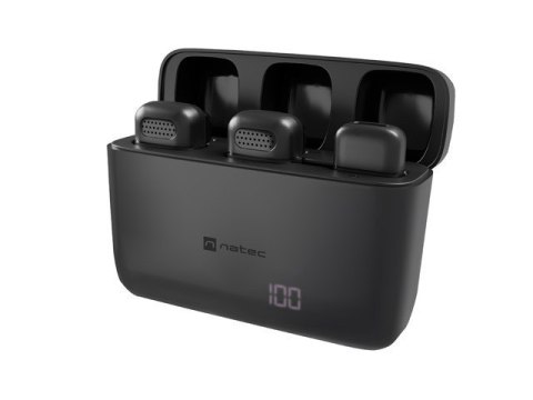 Mikrofon Natec HOPPER krawatowy bezprzewodowy USB-C (2szt.) Mikrofon Natec HOPPER krawatowy bezprzewodowy USB-C (2szt.)