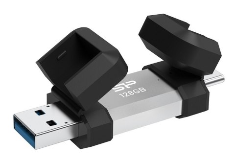 Pendrive C51 128GB USB-A USB-C 120 MB/s srebrny