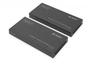 Przedłużacz/Extender KVM HDMI+USB HDBaseT 70m 4K30Hz HDCP 2.2 PoC (Power over Cable) audio IR zestaw