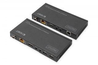 Przedłużacz/Extender KVM HDMI+USB HDBaseT 70m 4K30Hz HDCP 2.2 PoC (Power over Cable) audio IR zestaw