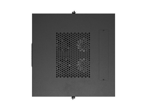 Szafa instalacyjna rack stojąca 19 cali 32U 600x600 drzwi perforowane LCD czarna (Flat pack)