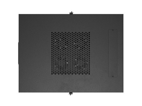 Szafa instalacyjna rack stojąca 19 cali 32U 600x800 drzwi perforowane LCD czarna (Flat pack)