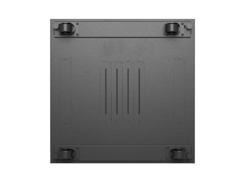 Szafa instalacyjna rack stojąca 19 cali 37U 800x800 drzwi perforowane LCD czarna (Flat pack)