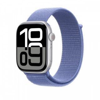 Opaska sportowa w kolorze błękitnego hiacyntu do koperty 46 mm