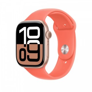 Pasek sportowy w kolorze mandarynkowym do koperty 46 mm - rozmiar M/L