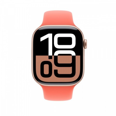 Pasek sportowy w kolorze mandarynkowym do koperty 46 mm - rozmiar M/L