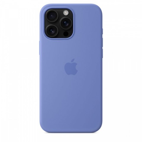 Etui silikonowe z MagSafe do iPhonea 16 Pro Max - błękitny hiacynt