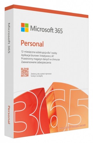 M365 Personal PL 1Y 1U 5D Win/Mac EP2-32454 Zastępuje P/N: QQ2-01752